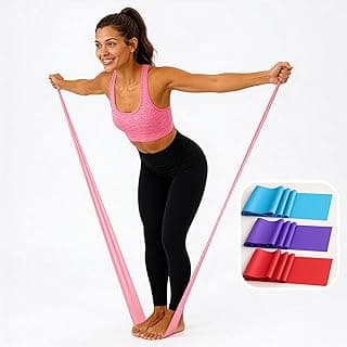 Faixa Elástica Resistência 1,5m para Pilates, Yoga, Fisioterapia e Funcional