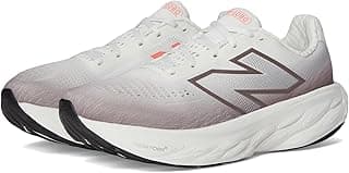 Tênis de corrida New Balance Fresh Foam X 1080 V14 masculino, branco com detalhes em cinza e preto.
