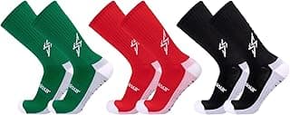 J COLOUR Meias de futebol de Tubo Médio Masculinas Multifuncionais, Meiãs Antiderrapante Esportivas de Basquete de Corrida