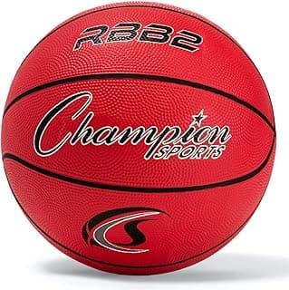 Champion Sports Bola de basquete de nylon com capa de borracha resistente oficial