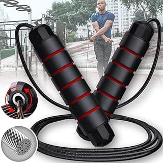 Corda de Pular Speed Rope Profissional Rolamento Alta Velocidade Cabo de Aço 3m Ajustável CrossFit HIIT Boxe Funcional Unissex