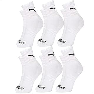 Kit 6 Pares Meia Cano Médio Alto Atoalhada Esportiva Algodão Masculina Feminina Unissex Adulto Academia Dia a Dia Puma