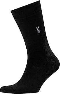 VRD SOCKS VRD Meias masculinas de bambu, pacote com 1/3/5, meias pretas de cano médio, tamanho 38 a 43