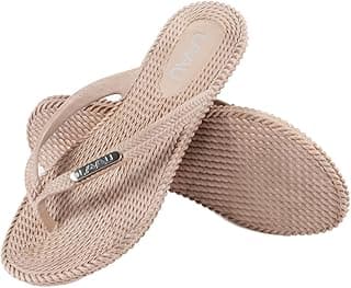 Sandálias femininas LAVAU antiderrapantes, impermeáveis, bege, para praia e piscina