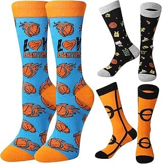 Coume 3 pares novidade basquete futebol voleibol softbol jogos meias engraçadas esportes tripulação casual presentes para mulheres homens