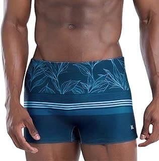 Sunga Boxer Mash Praia Piscina Dryfast Folhagem Masculina