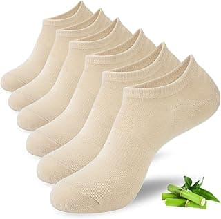 Generic Meias invisíveis para mulheres e homens, 3 pares de meias invisíveis casuais antiderrapantes respiráveis de bambu para tênis, mocassins, barco