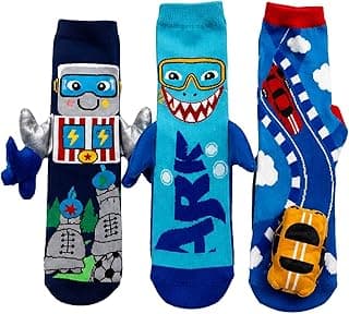 Genérico 1 Par Meia Menino ou Menina Infantil Divertidas Cano Alto Confortáveis, Meia Maluca Para Crianças, Inverno, Escola - Cores Aleatórias Conforme Disponíbilidade