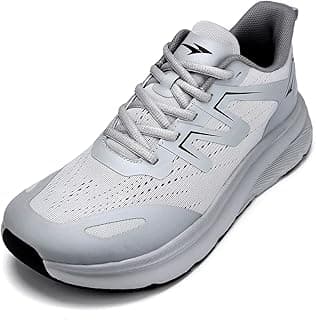 KDN Tênis masculino de corrida de estrada, bico largo, tênis de caminhada, academia, treino, tênis para pés largos, Cinza, 7 Wide