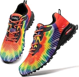 Tênis Kricely Masculino Multicolorido Tie-Dye para Corrida e Caminhada