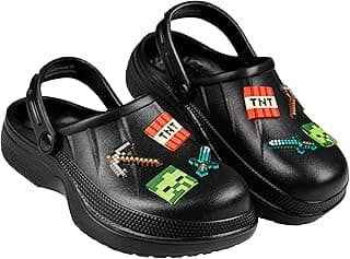 Minecraft Tamancos para meninos, sandálias infantis de verão, sapatos aquáticos para uso ao ar livre, para piscina, praia, viagem, presentes para jogadores