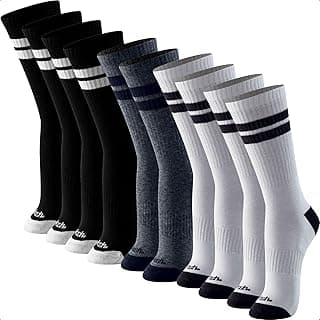 Kit 5 Pares Meia Esportiva Cano Alto Academia Mash Atoalhada em Algodão Masculina