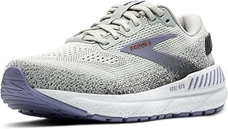 Tênis de corrida Brooks Ariel GTS 24 feminino cinza e branco