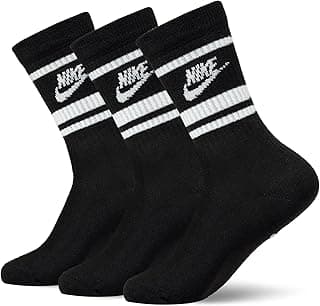 NIKE Meias esportivas unissex essenciais para uso diário (pacote com 1)