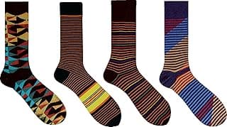 Genérico Meias Casuais Estampadas Coloridas Divertidas Exclusivas Cano Longo Alto Kit Com 4 Pares Calça de 36 a 43