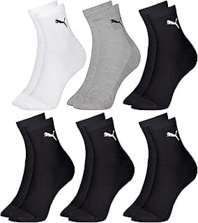Kit 6 Pares Meia Puma Cano Médio Alto Esportiva Dry Original