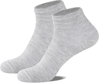 Generic Meias masculinas até o tornozelo – Meias curtas macias e respiráveis com fibra de bambu de viscose natural, uso diário, deslocamento e lazer