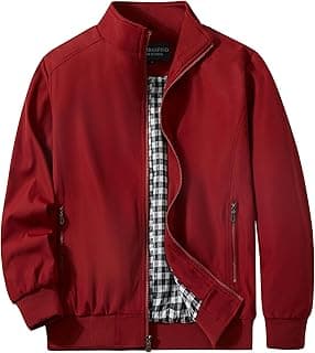 URBANFIND Jaqueta esportiva masculina, leve, corta-vento para atividades ao ar livre
