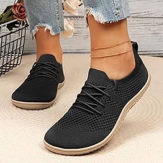 Tênis de corrida feminino preto respirável antiderrapante