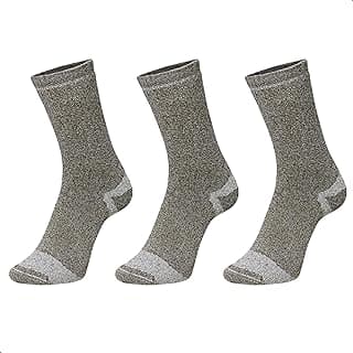 Kit 3 Pares Meias Trilha Caminhada Atoalhada Meia Trekking Coolmax Bota Coturno Selene Unissex, 3 Kaki, 39-43
