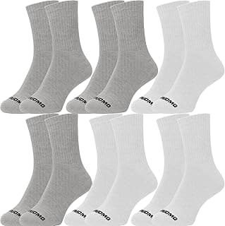 Kit 6 Pares Meia Masculino Cano Alto Longo Corrida Academia Algodão Premium Duomo
