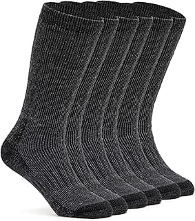 Meias de lã Merino Alvada para trilhas, térmicas e quentes para usar com botas de inverno, para homens e mulheres, 3 pares