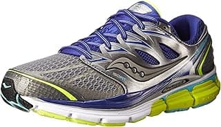 Tênis de corrida feminino Saucony Hurricane ISO cinza e azul