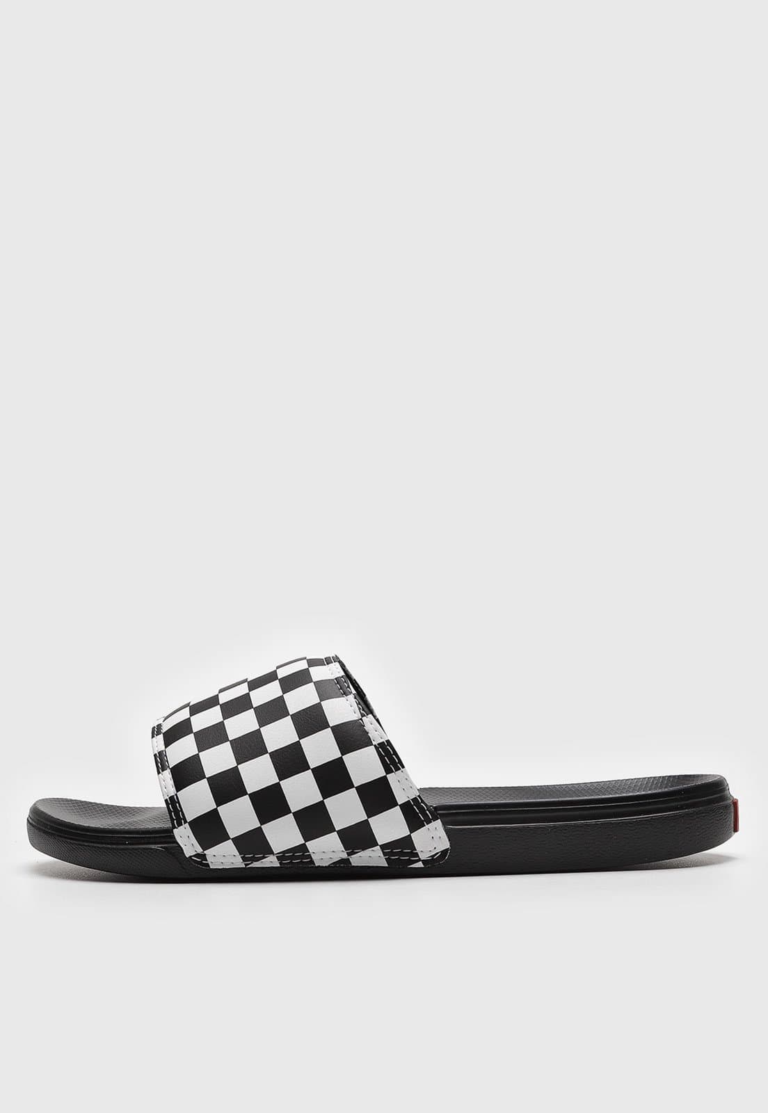 Chinelo Vans La Costa Slide-On Checkerboard Preto