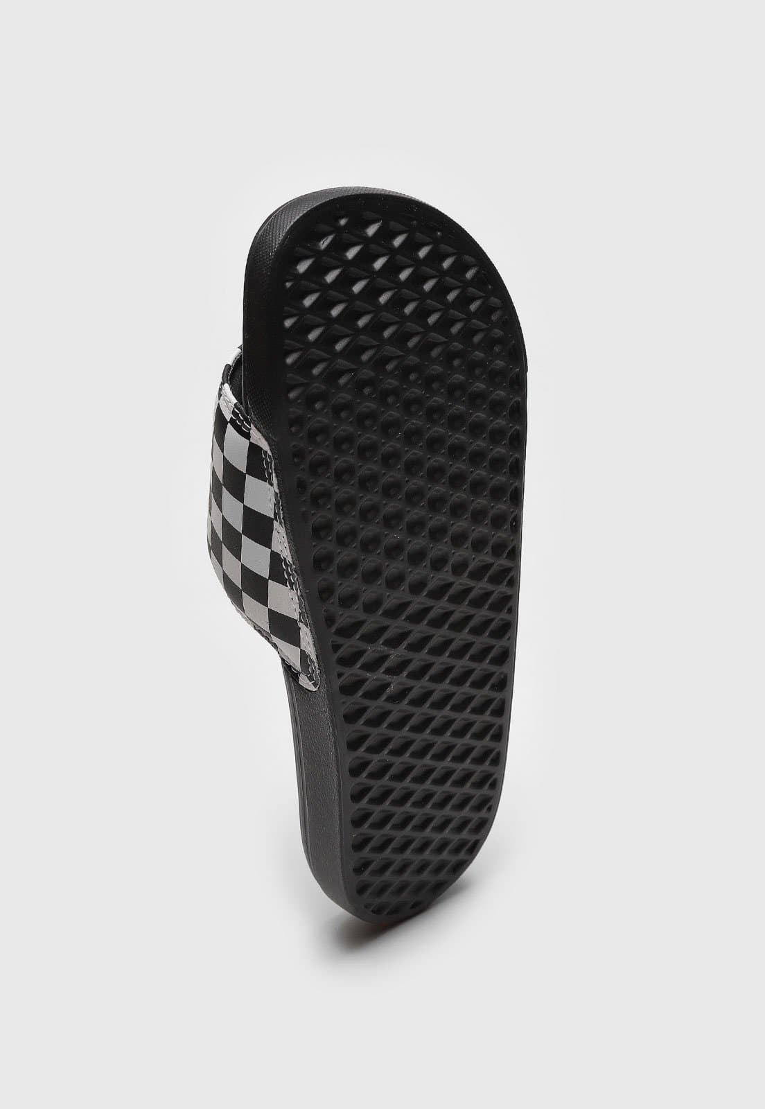 Chinelo Vans La Costa Slide-On Checkerboard Preto