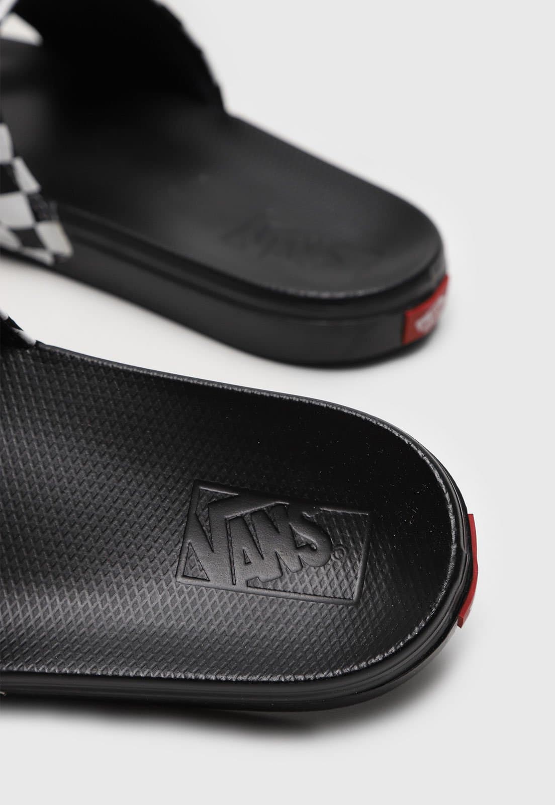 Chinelo Vans La Costa Slide-On Checkerboard Preto