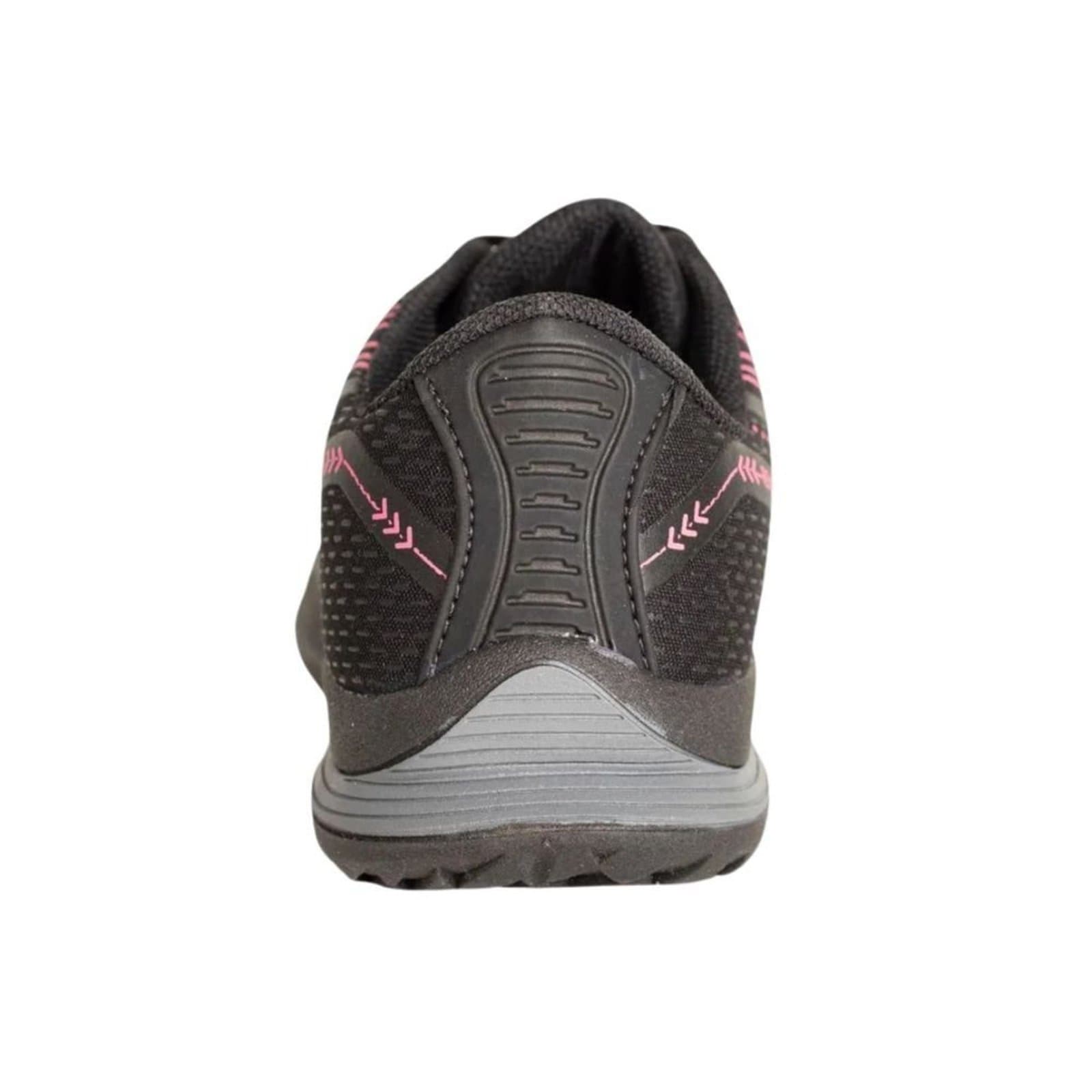 Tênis Box 200 Revolution feminino preto rosa com detalhes em rosa.