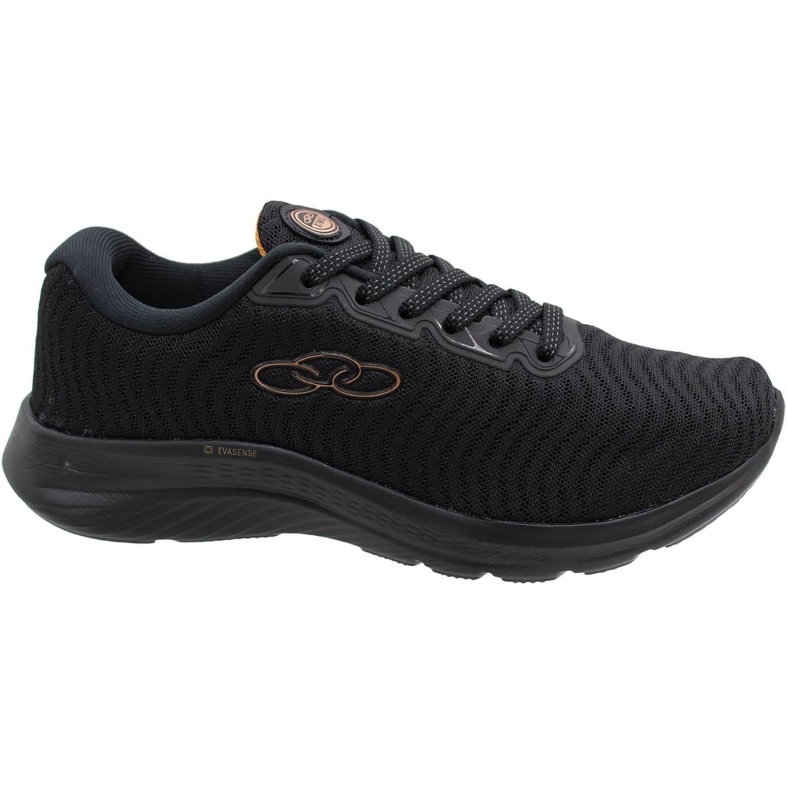 Tênis de corrida Olympikus Atmos Tecido High preto e cinza