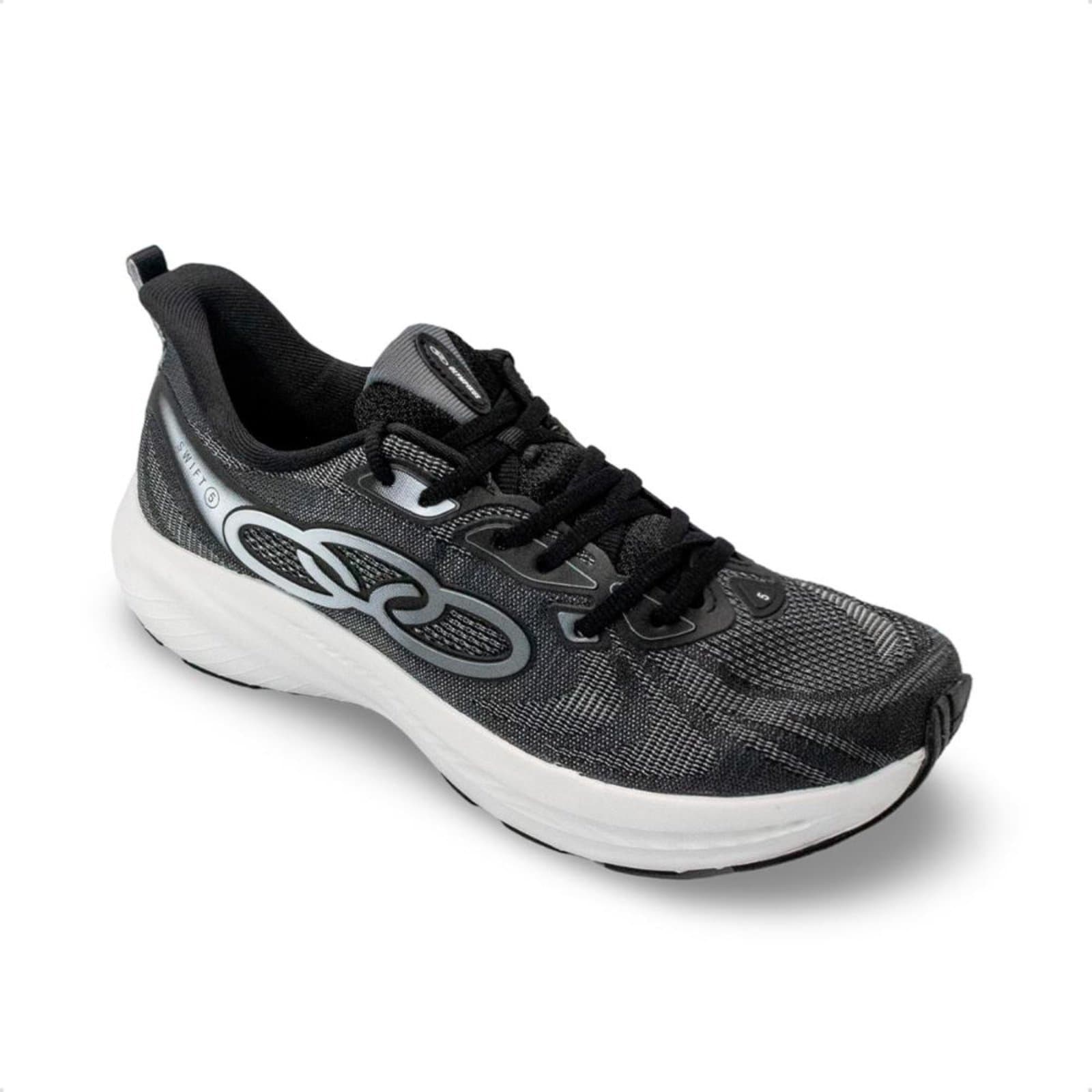Tênis Olympikus Swift 5 Corrida Preto Feminino Lateral
