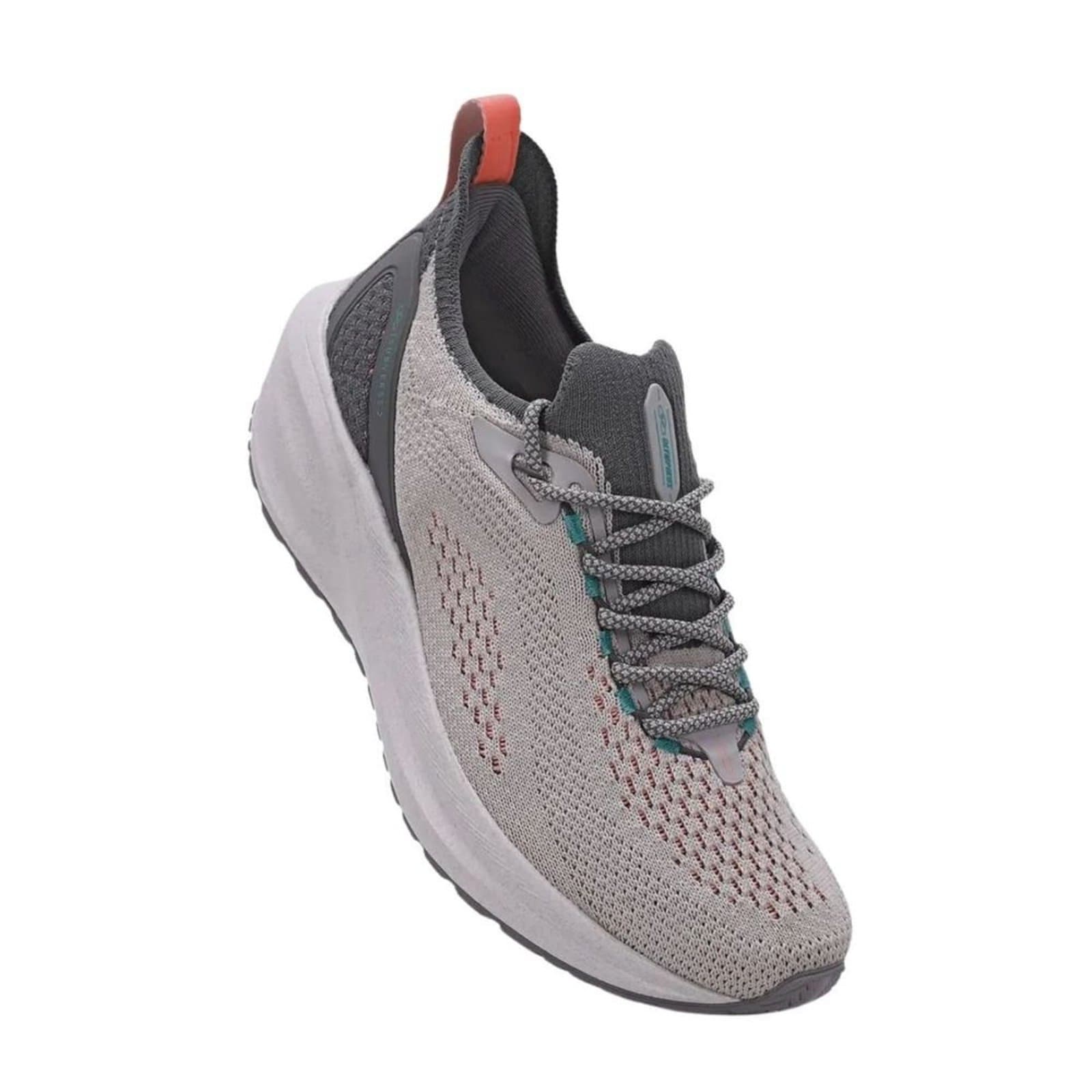 Tênis Corrida Feminino Olympikus Subverse 2 Cinza e Branco Lateral