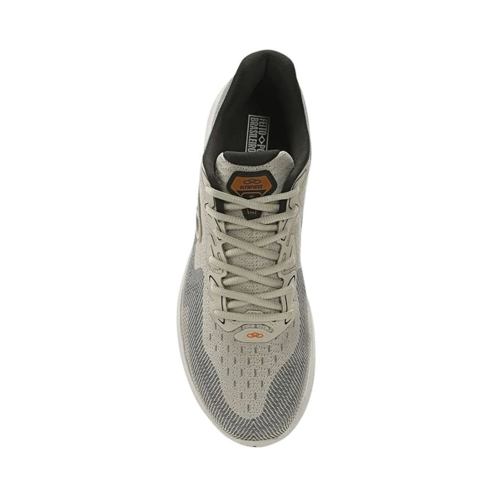 Tênis Olympikus Sagaz 4 feminino cinza Evasense Jacquard, lateral