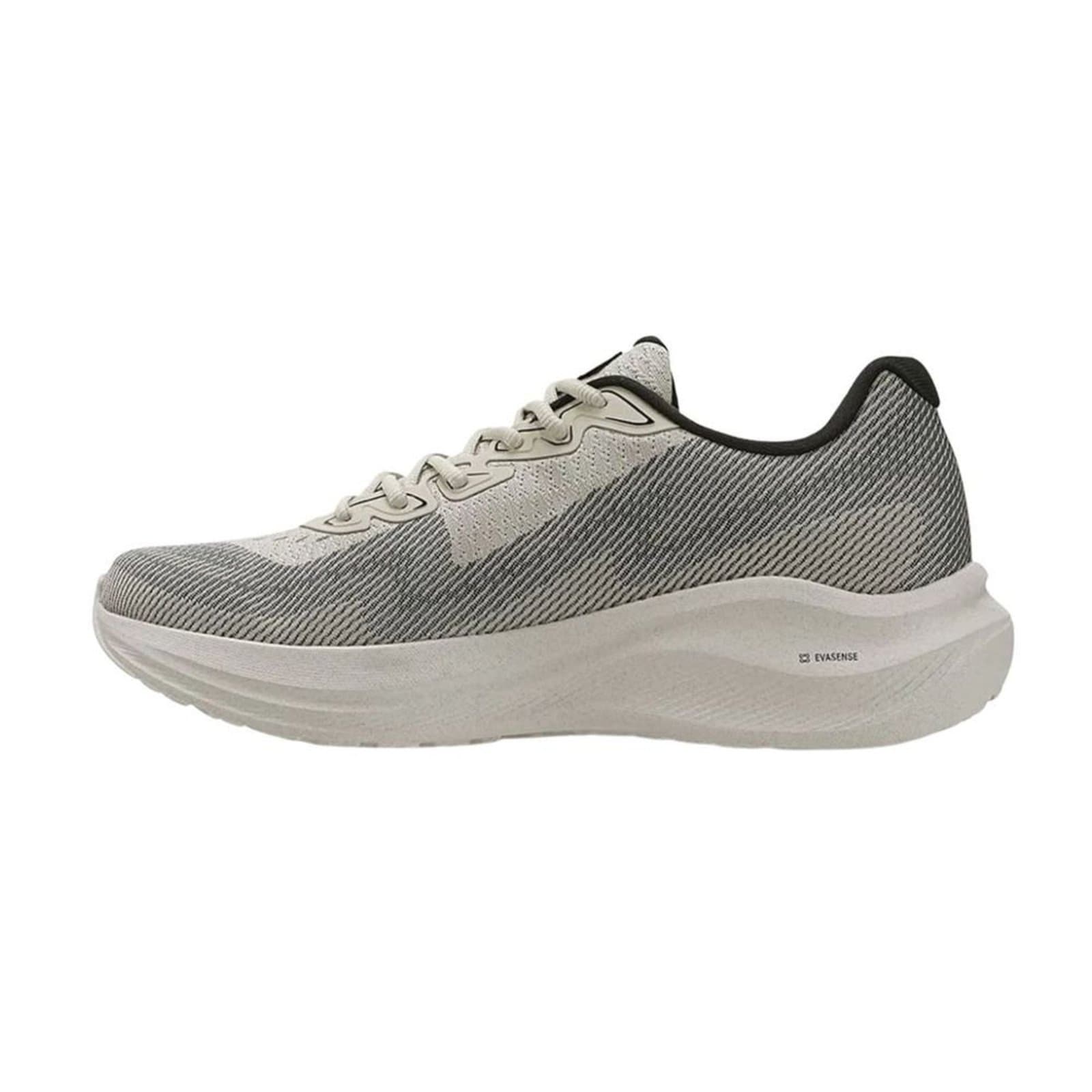 Tênis Olympikus Sagaz 4 feminino cinza Evasense Jacquard, frente