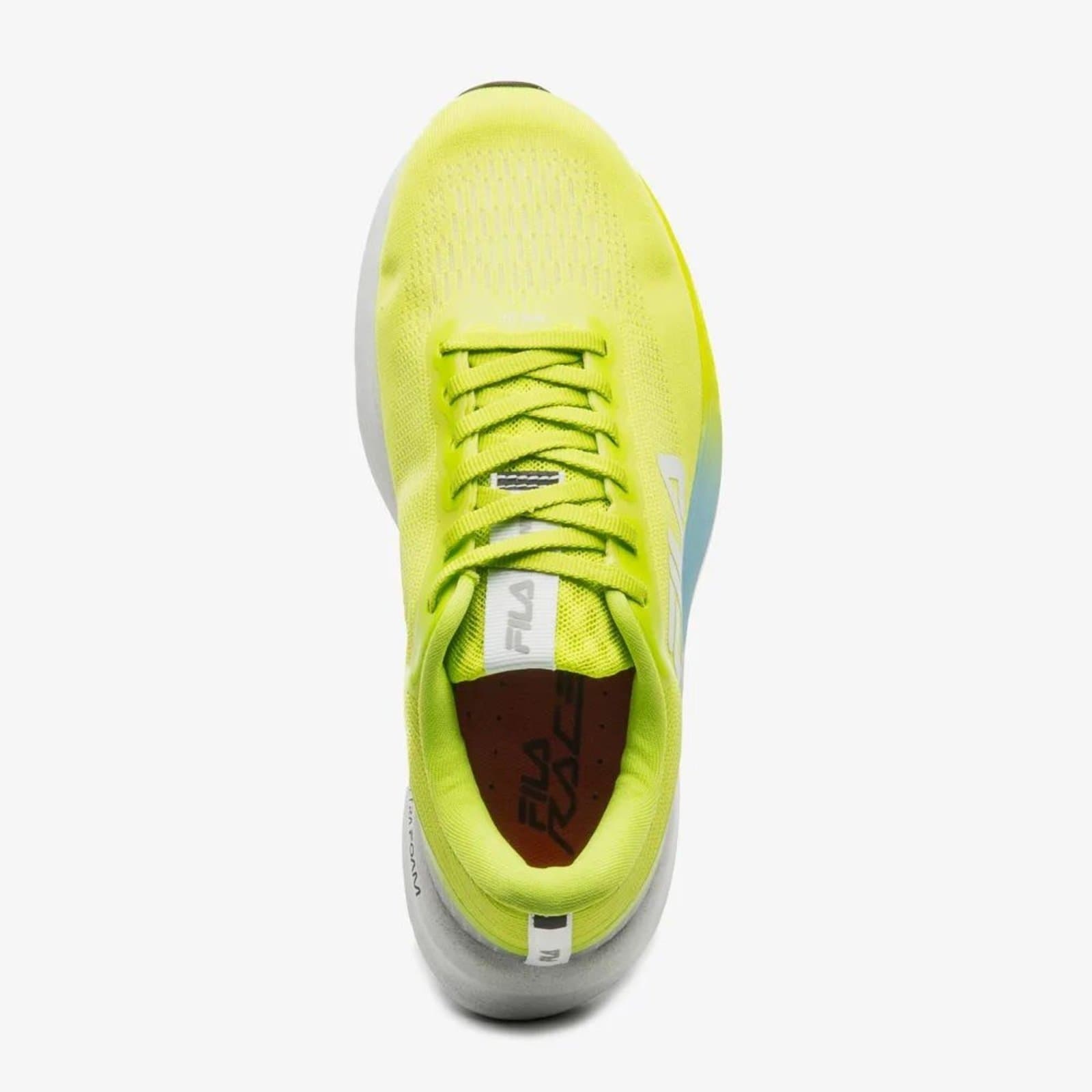 Tênis de Corrida FILA Racer Fastpace Feminino Amarelo Neon