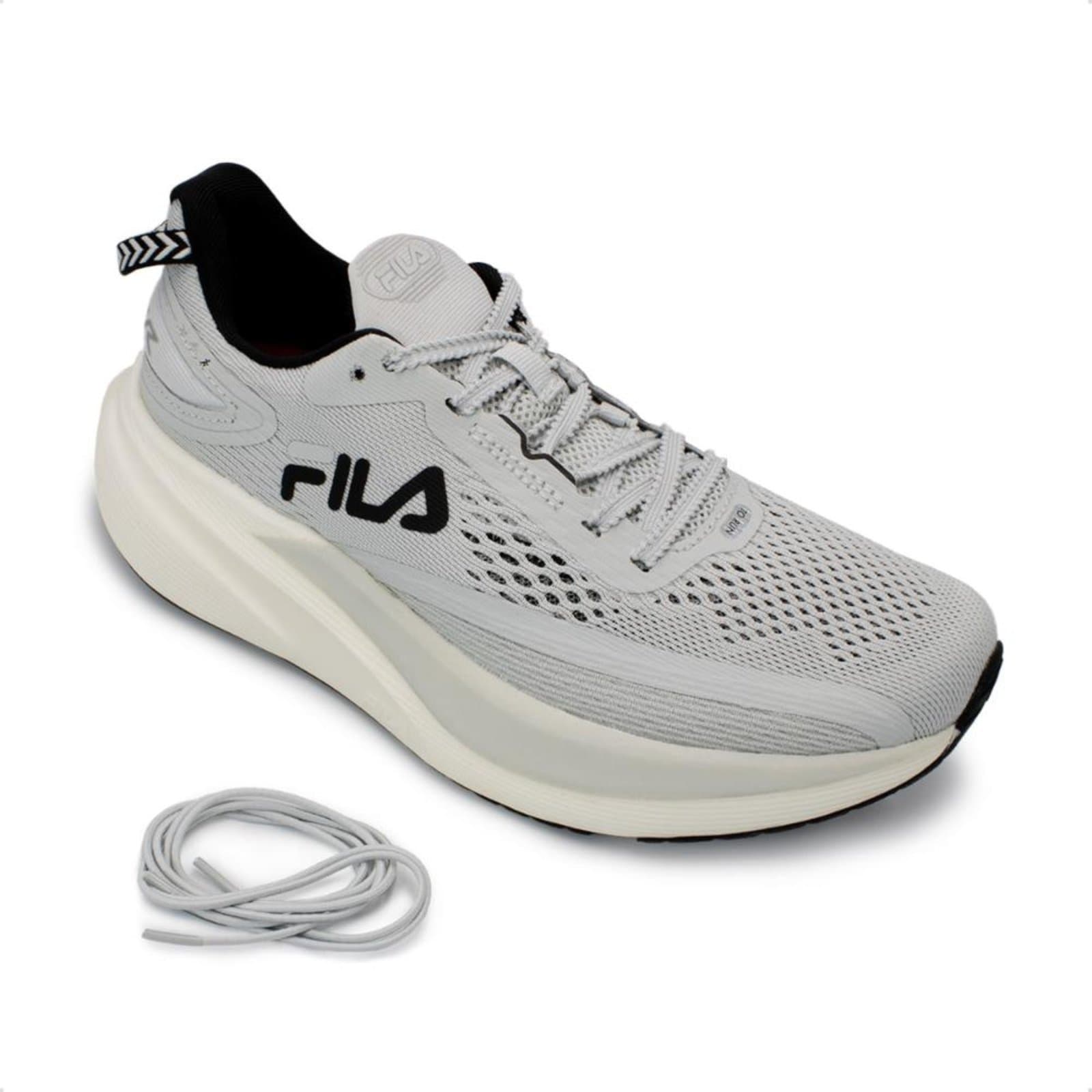 Tenis Fila Feminino Racer T2 Xtreme Corrida Cinza - Cinza e Preto