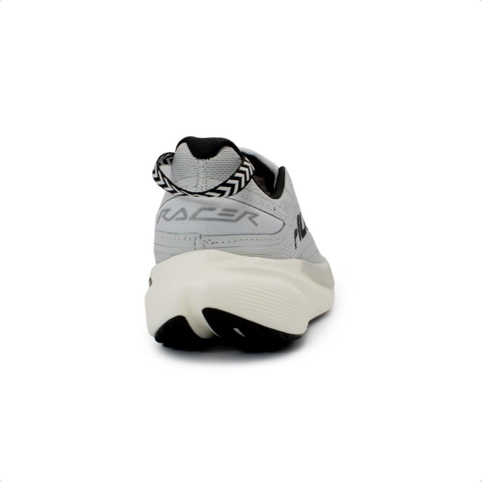 Tênis Fila Racer T2 Xtreme para corrida, cinza e branco, com tecnologia Speed Tech.