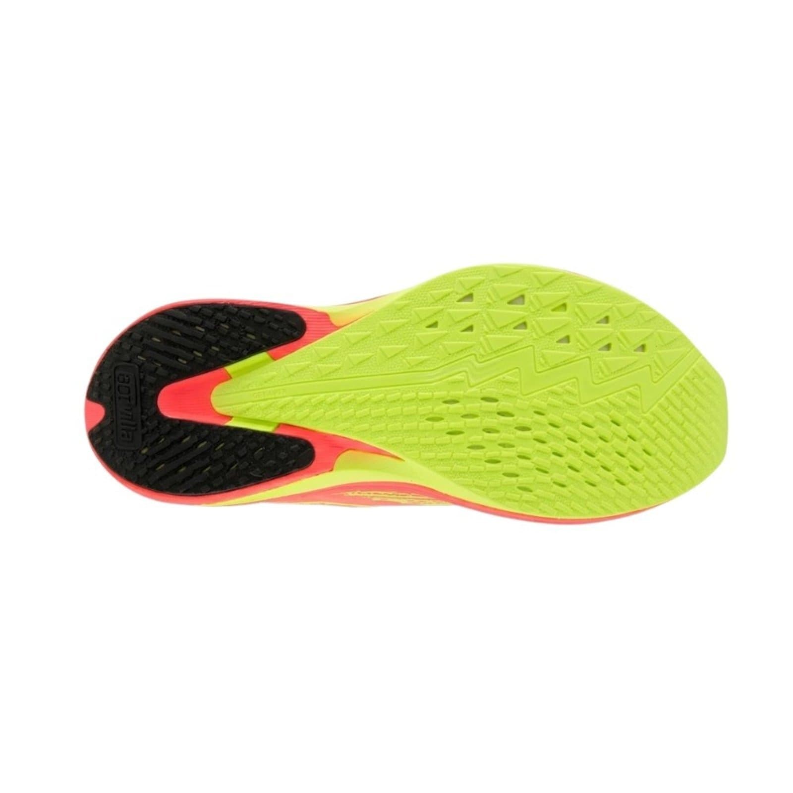Sola de tênis de corrida feminino Actvitta 4859, cor verde neon, com design ventilado.