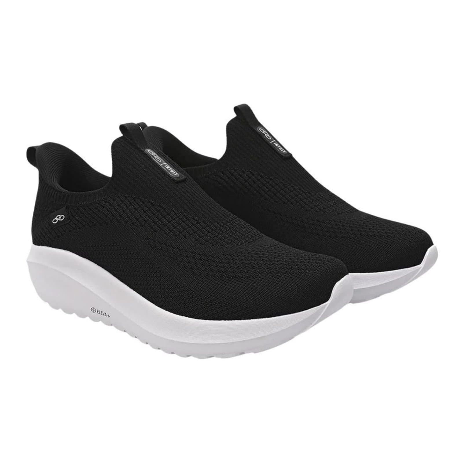 Tênis de corrida slip-on masculino Olympikus Intuit Preto