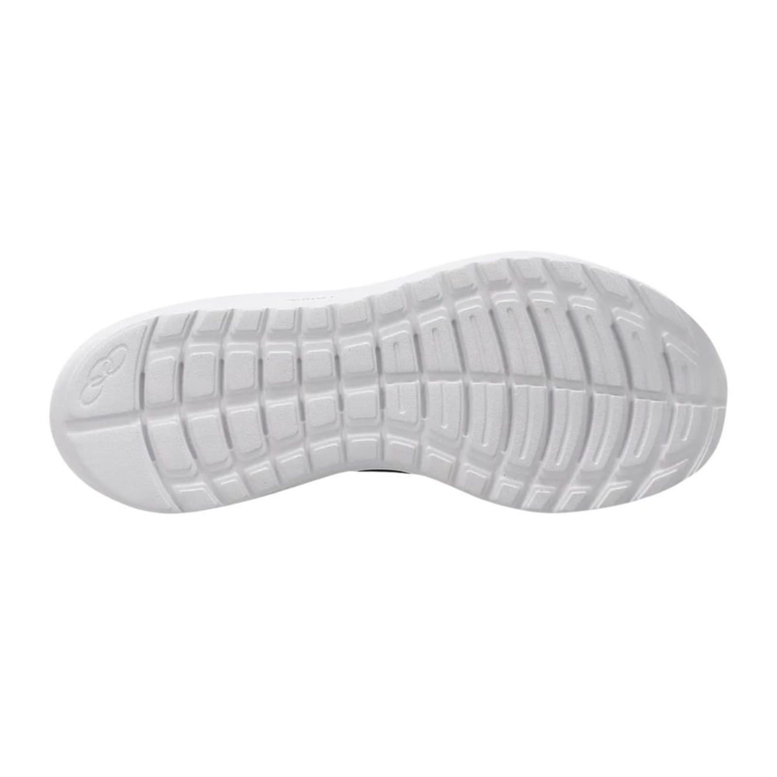 Sola branca do tênis Olympikus Intuit Eleva+ Slip-On, com design em relevo.