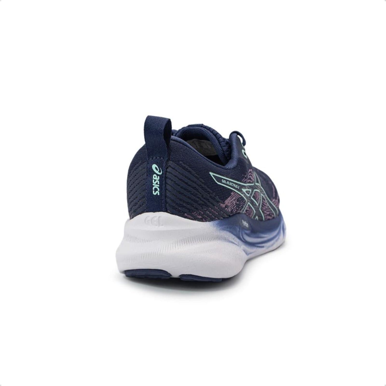 Tênis Asics Gel-Electrus 2 feminino azul escuro, com sola de alta performance.