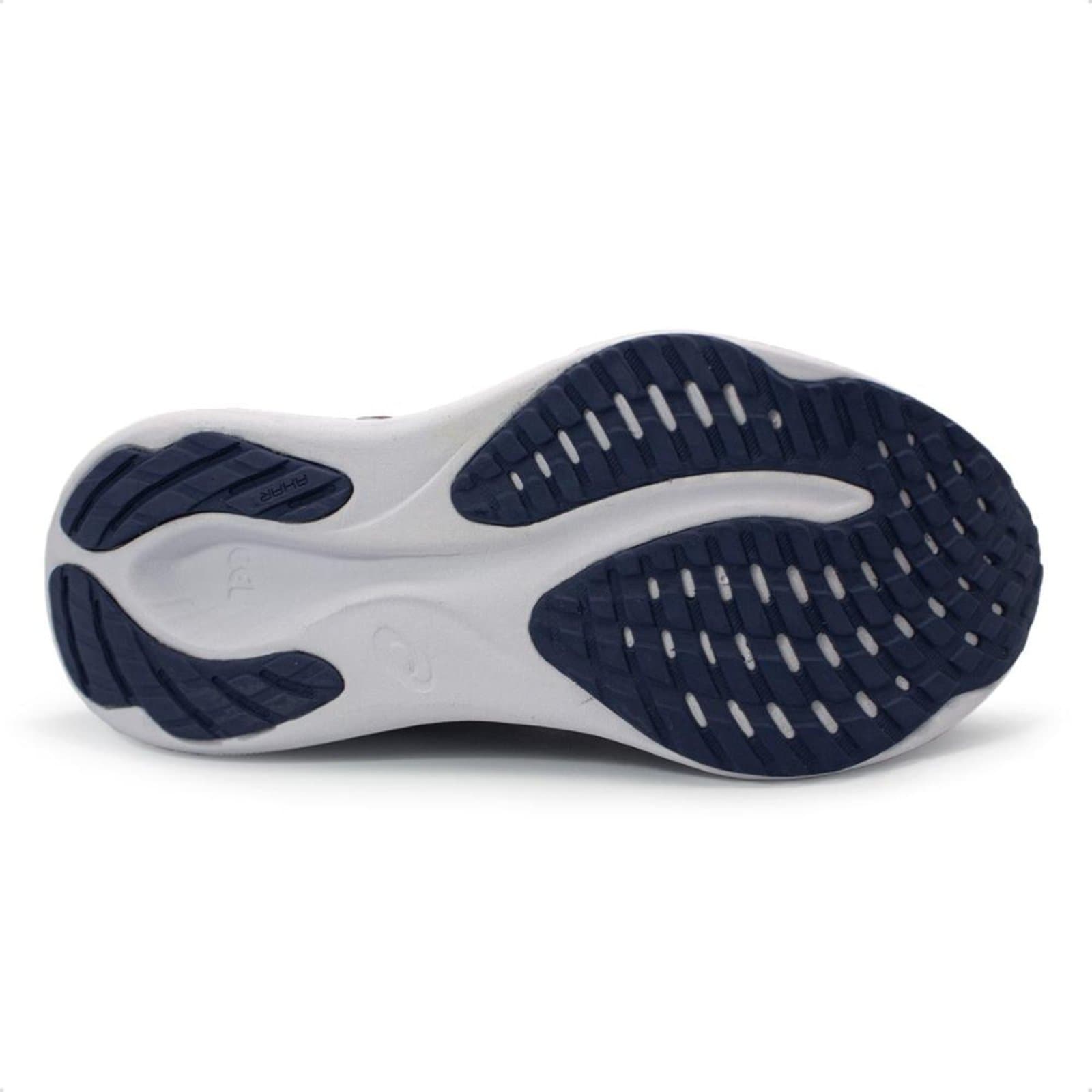 Sola do tênis Asics Gel-Electrus 2 feminino azul escuro, com ventilação.