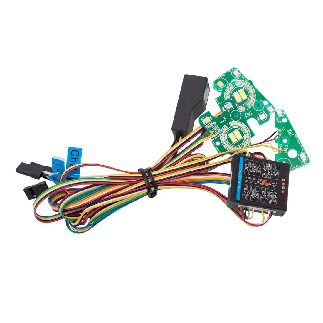 Sistema de luz led grupo de lâmpadas dianteiras e traseiras para traxxas trx4 defender TRX-4 1/10 rc crawler carro sinais de volta luzes de freio