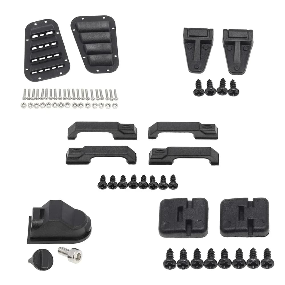 Dobradiças da porta capa grade maçanetas da porta tampa do motor dobradiça tampa do tanque de combustível para r TRX-4 trx4 defender d90 rc atualizar peças acessórios