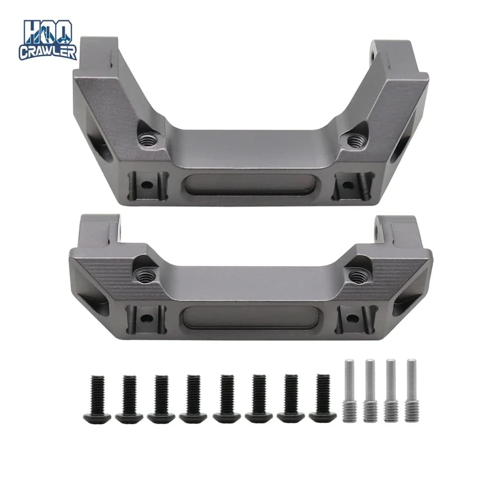 HooCrawler TRX4 Montagens de para-choque CNC Liga de alumínio TRX4 Suporte de para-choque dianteiro e traseiro para 1/10 RC Crawler TRX-4 Atualização