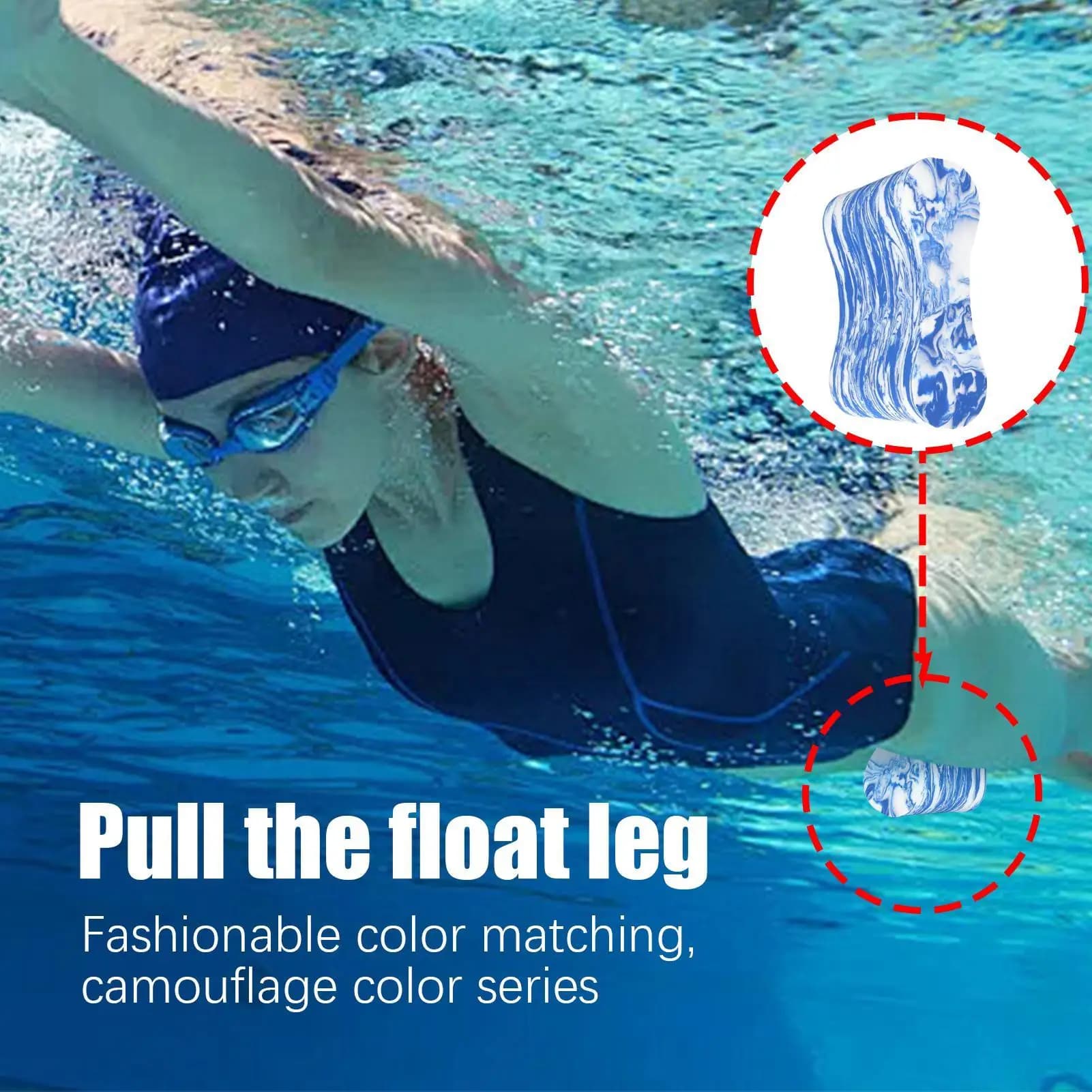 Prancha de Natação Pull Buoy em EVA para Treinamento Aquático, Suporte para Quadril, Equipamento de Exercício Aquático para Adultos, Crianças e Iniciantes