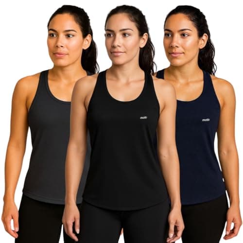 Kit 3 Regata Blusa Feminina DryFit Academia Treino Corrida Fitness Esportiva (BR, Alfa, G, Regular, Preto/Chumbo/Marinho)