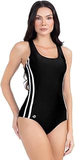 MA Moda Praia Body Maiô Bory Feminino Moda Praia Natação Poliamida Premium Liso Detalhe Lateral Listras Luxo Confortável Alças Largas